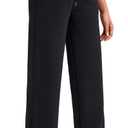 G4Free Smoofit Modal Soft Women's Wide Leg Sweatpants High Waisted Drawstring Side Slit Casual Pants Medium Extra Tall