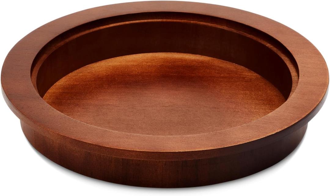 Wood Communion Plate for Church, Wooden Bread and Wafers Serving Tray Church Supplies Ware