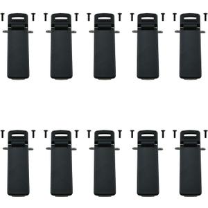 TAODAN 10PCS 6.8x3.2x1.6cm UV-5R Black Radio Walkie Talkie Back ABS Clip Waist Clip Spare Belt Buckle for UV-5R UV-5RA UV-5RB