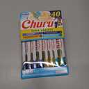 INABA Churu Cat Treats, Grain-Free, Lickable, Squeezable Creamy Pure Cat Treat/Topper with Vitamin E & Taurine, 0.5 Ounces Each Tube, 40 Tubes, Tuna Variety Box (EXP 11/20/25)