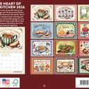 Heart Of Kitchen Calendar 2026 Monthly Wall Calender 12 Month | American Made In The USA