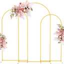 Putros Arch Backdrop Stand, Metal Wedding Arch Stand, 7.2ft,6.6ft,6ft, Gold