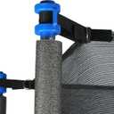 Trampoline Replacement Safety Enclosure Net for 6 Straight Poles Round Frame Trampolines, Breathable and Weather-Resistant Trampoline Net with Adjustable Straps (Net Only)  12FT Frame