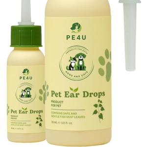 Dog Ear Cleaner, Natural Dog Ear Drops and Ear Infection Treatment for Dog, Dog Ear Cleaning Solution for Itching, Irritation & Wax Build-Up, 1 oz Bottle