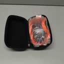 Clear Dog Goggles for Large Breeds, UV Protection Dog Sunglasses for Medium to Large Dog, Pet Eye Protection for Driving, Cycling, Hiking, Adjustable Elastic Straps, Orange