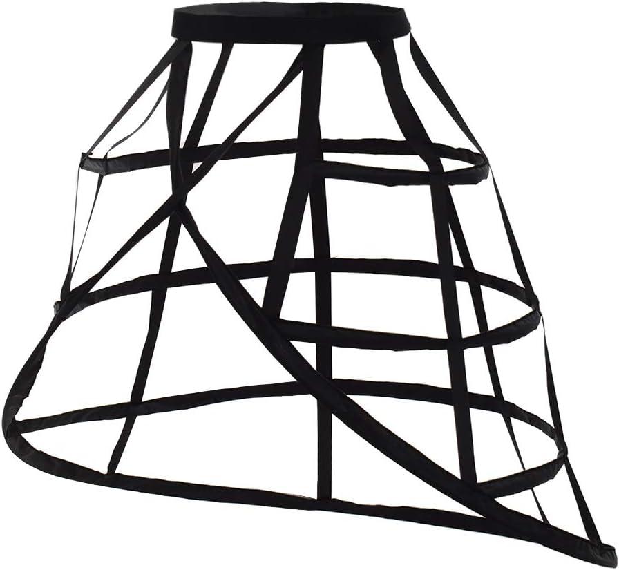 Pannier Petticoat Women Victorian Bustle Cages Hoop Skirt Cage Skirt for Women (One Size)