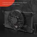 A-Premium Engine Radiator Cooling Fan Assembly Compatible with Select Ford Models - Focus 2012-2018 - Replace# BV6Z8C607K