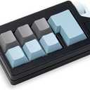 Keyboard Fidget Clicker Toy for Adults, Fidget Keyboards Sensory Fun Toys for Anxiety Decompression, Gift Christmas Ideal for Lover (Black Blue)