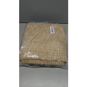 Collive Boho Runners for Hallways 2x7 ft, Washable Kitchen Runner Rug Low-Profile Neutral Indoor Entryway Rug, Tan/Cream Braided Cotton Floor Carpet for Laundry Room Bedroom Doorway