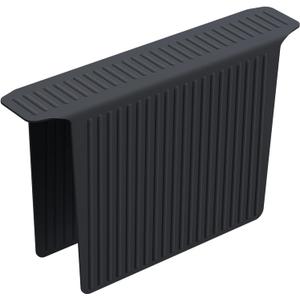 Bligli Silicone Sink Divider Mat, Large Durable Sink Saddle Pad with No Suction Cup, Kitchen Divided Sink Protector Mat for Glassware Dishes, Easy to Clean and No Smell, 12.8" x 17.6" (Black,1 PACK)