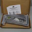 WEKIS 12 Inch Heavy Duty Floating Shelf Bracket, Wall Mounting Industrial Black Shelf Brackets, 1/5 Inch Thick Iron Metal Brackets for Shelves 6 Packs