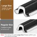 Litaibai Large Size Weather Stripping Door Seal for Larger Gaps, 40FT Kerf Door Seal Strip, No Glue, Easy Groove Installation, Soundproof & Weatherproof for Exterior Doors