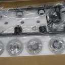 8 Light Bathroom Vanity Light, Matte Black Bathroom Vanity Lights Over Mirror with Sturdy Clear Glass Shade, 8 Lights Count Large Bath Light Fixtures for Mirror, Bedroom, Living Room, Wall Sconce