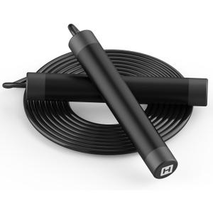 Jump Rope, HANDIO jump ropes 1/2 lb Weighted Jump Rope for Boxing, Cardio, Crossfit Workout, 8~10ft Range Adjustable Length Steel Ropes with Ball Bearings and Metal Handles, Jumpropes Suitable for Men