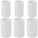 JEUIHAU 3 PCS 2 Sizes Cylinder Candle Molds, Silicone Candle Mold, Pillar Candles Resin Mould for Candle Making, Epoxy Resin Candle Soap Molds for Resin Casting, Clay Crafting, White