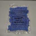 Briwooody 2 Pcs 18ft Christmas Bead Garland 1/2" in Diameter Hanging Christmas Tree Bead Chain DIY Craft String Pearls for Xmas Tree Ornaments, Holiday Party Decor(Royal Blue)