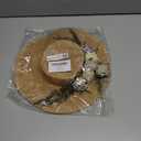 COSDREAMER Victorian Hat Womens Girls Tea Party Hats Vintage Flowers Flat (Beige)