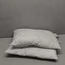 KeaBabies 2-Pack Toddler Pillows 2 Year Old to 5-13x18 Soft Organic Cotton Kids Pillow for Sleeping, Travel, School, Daycare, Nap, Toddler Bed, Machine Washable, Without Pillowcase (Gray Rainbow)