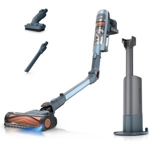 Shark PowerDetect Speed Clean & Empty | Cordless Stick Vacuum Cleaner with Auto-Empty | Lightweight & Rechargeable Handheld Vacuum | Carpet, Hard Floors & Pet Hair | 60-Min Runtime | Ice Blue | IA3241