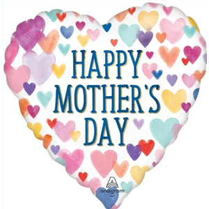 Mother's Day Sprinkled Hearts 18"