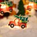 2 x 2 Pack Battery Operated Christmas Lights for Tree Decorations7ft 20 LEDs Farmhouse Truck String Lights for Indoor Christmas Tree Garland DecorWarm White
