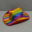 Adult Rainbow Party Cowboy Hat for Pride Parade Costume, Birthday Celebration