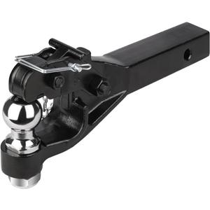 10-Ton Pintle Hook Trailer Hitches Receiver Hook Combination 2-5/16 Hitch Ball, 20000 lbs, 15-1/2 Length