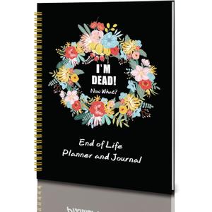2 x End of Life Planner, I'm Dead Now What, Last Wishes Notebook, End Of Life Planner Organizer Binder Notebook for Final Wishes, Funeral Planning & Important Affairs