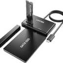 Unitek M.2 NVMe SSD Enclosure Adapter – 10 Gbps Hard Drive Reader Tool Free Pcie NVMe Adapter External USB 3.2 M2 SATA Case Converter Supports M Key Any Sizes M.2 2.5" /3.5" SATA Solid State Drive 