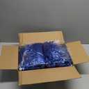 100pcs Blue Metallic Cheerleader Pom Poms with Baton Handle for Kids Adults Cheering Spirit Sports Party Dance Sportsteam