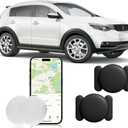 GPS Tracker for Vehicles, 2PCS Real Time Tracker Device for Vehicles, No Monthly Fee Car Tracker, Work with Find My (iOS Only), MINI Vehicle Tracker with Magnetic Case