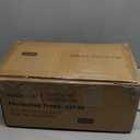 Outdoor Christmas Tree Frosted Urn Filler, Pre-lit Artificial Xmas Tree with LED Lights, 18 Inch Small Christmas Tree with Cones & Red Berries (1ft 6in, Green & Warm Light)