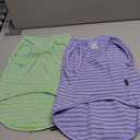 Koneseve Dog Shirt 2 Pack Breathable Sleeveless Vest, Stretchy & Soft, Purple & Vivid Green Size, M