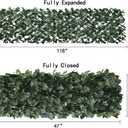 Expandable Fence Privacy Screen for Balcony Patio Outdoor,Decorative Faux Ivy Fencing Panel,Artificial Hedges (1,Ivy)