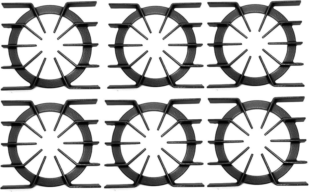PA060037 Heavey-Duty Cast Iron Spider Grates, 6 Burner Grate Replacement for Viking Gas Range Oven Stove Top Parts Cooktop Grate Stove Rack PA060024, 10.9"L x 10"W