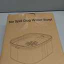 AONKEY 3L Dog Water Bowl No Spill, 101oz Large Spill Proof Dog Bowl Reduce Refill, Anti Splash No Mess Dispenser Dripless Slow Drinking Water Bowl for Sloppy Messy Drinkers (Gray)