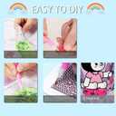 PERFECTSIGHT Cute 5D Diamond Art Kits with Wooden Frame, Kawaii DIY Painting Art for Adults Teen, Diamond Arts and Crafts Sets, Big Gem Full Drill Diamond Dots for Home Wall Decor (Magic Kuro)