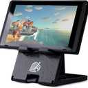 Tscope Switch Stand for Nintendo, for Animal Crossing Adjustable Switch 2 / Lite/OLED Compact Portable Foldable Holder for Nintendo Accessories (Black)