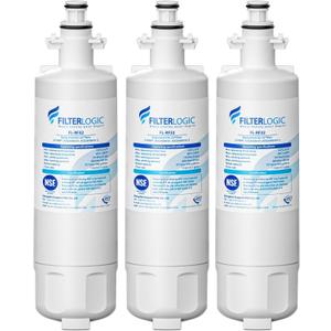 Filterlogic 469690 ADQ36006101 Refrigerator Water Filter, Replacement for LG LT700P, Kenmore 9690, 46-9690, 469690, ADQ36006102, LT700PC, WSL-3, LFXS30766S, LFXC24726D, Pack of 3