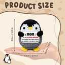 Gifts for Mom from Daughter Son - Handmade Crochet Mini Penguin with You are Flippin Awesome Card, Mothers Day 2026 Gift, Cute Birthday Gift for Moms, Mama, Mother
