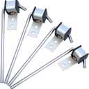 4 Pcs Heavy Duty Exhaust Hanger Rod-Universal Exhaust Hangers Muffler Hanger, Exhaust Hanger Rod forCar Exhaust System Kit, 3/8" Rod 10" Long