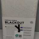 100% Blackout Shield Linen Blackout Curtains for Bedroom 84 Inches Long, Back Tab/Rod Pocket Living Room Drapes, Thermal Insulated Blackout Curtains 2 Panels Set, 50" W x 84" L, Cream