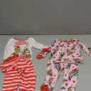 Dr. Seuss The Grinch Christmas Pajamas 4 Piece Set - Holiday Sleepwear Long Sleeve & Pants, Matching Kids Boys Girls PJ Set (12 Months, Pink-white)