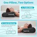 Pozico Ear Piercing Pillow with Hole Butterfly Side Sleeper Pillow for Ear Pain Relief, Surgery Recovery, Adjustable Firmness, Stable Support for Bed, Sofa & Recliner, Washable Cover, Black