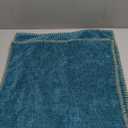 MIULEE Pack of 2 Couch Throw Pillow Covers 18x18 Inch Teal Farmhouse Decorative Pillow Covers with Stitched Edge Soft Chenille Solid Dyed Spring Pillow Covers for Sofa Bed Living Room