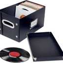 Snap-N-Store 45 RPM, Vinyl Box Black SNS02079