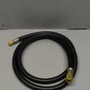 HV1-3/8" HVAC Vacuum Hose (6 FT), 3/8" to 1/4" SAE Fittings, 800 Psi Working/4000 Psi Burst Pressure, Vacuum Certified High-Flow Hose Compatible with Most Refrigeration & Air Conditioning Equipment