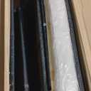 5-Piece Outdoor Patio Furniture Set, Glass Top Coffee Table and Lounge Sofa with Cushions, PE Rattan Conversation Set for Garden, Deck, Backyard (Beige)