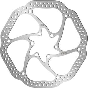 BUCKLOS 140mm 160mm 180mm 203mm MTB Disc Brake Rotor with 6 Bolts, Bicycle Brakes Stainless Steel Rotors M5 Screws, Opposite Hole Distance 44mm, fit Mountain Road Bikes MTB BMX