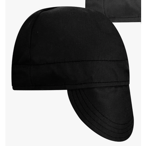 Janmercy 2pcs Welding Caps for Men Flame Resistant Cotton Welding Hat Welder Caps Mesh Inside Liner Elastic Low Crown